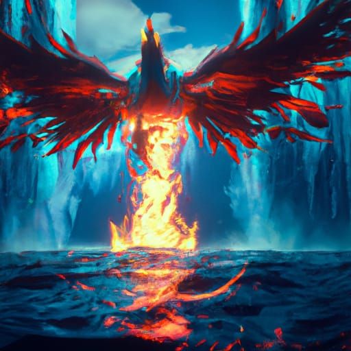 Fire and water phenoix
