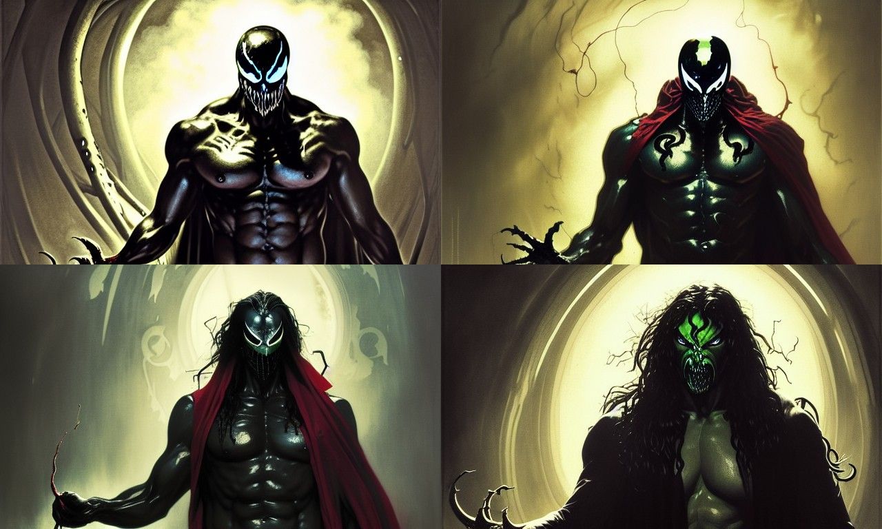 Venom sinister by Greg Rutkowski horror Gustave Doré Greg Ru...
