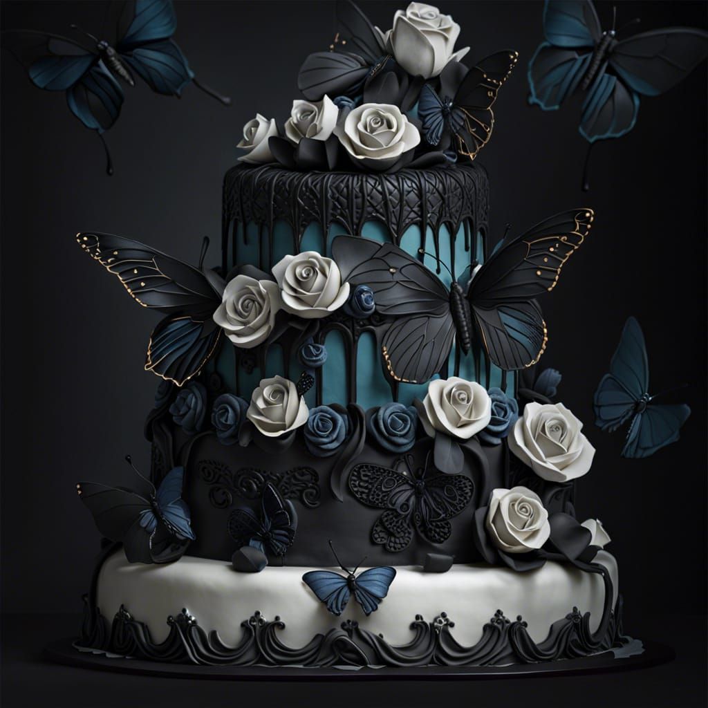 gothic cake   by @Vaclava