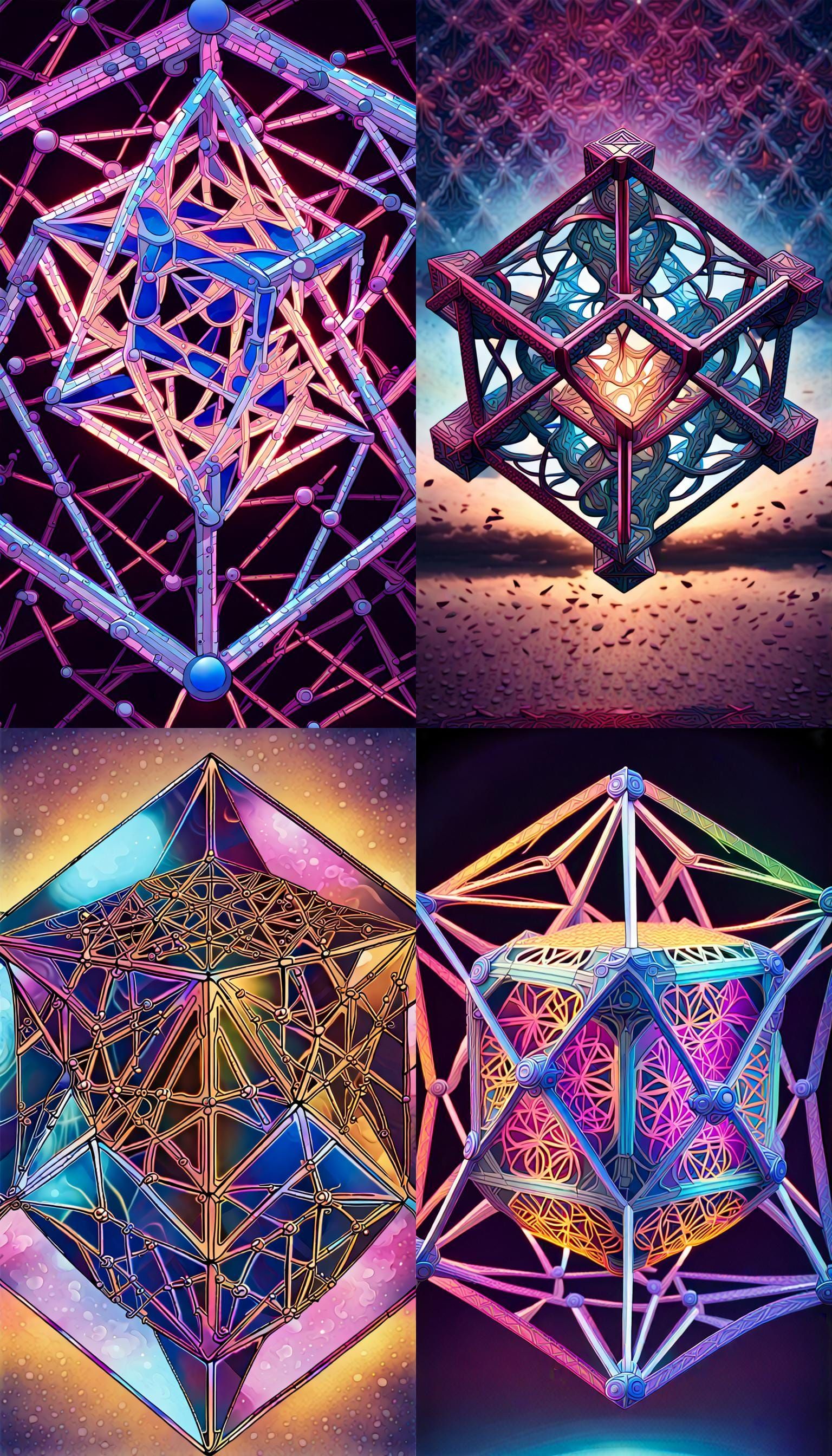 Extrapolate and Illustrate Four Distinct Different... - AI Art