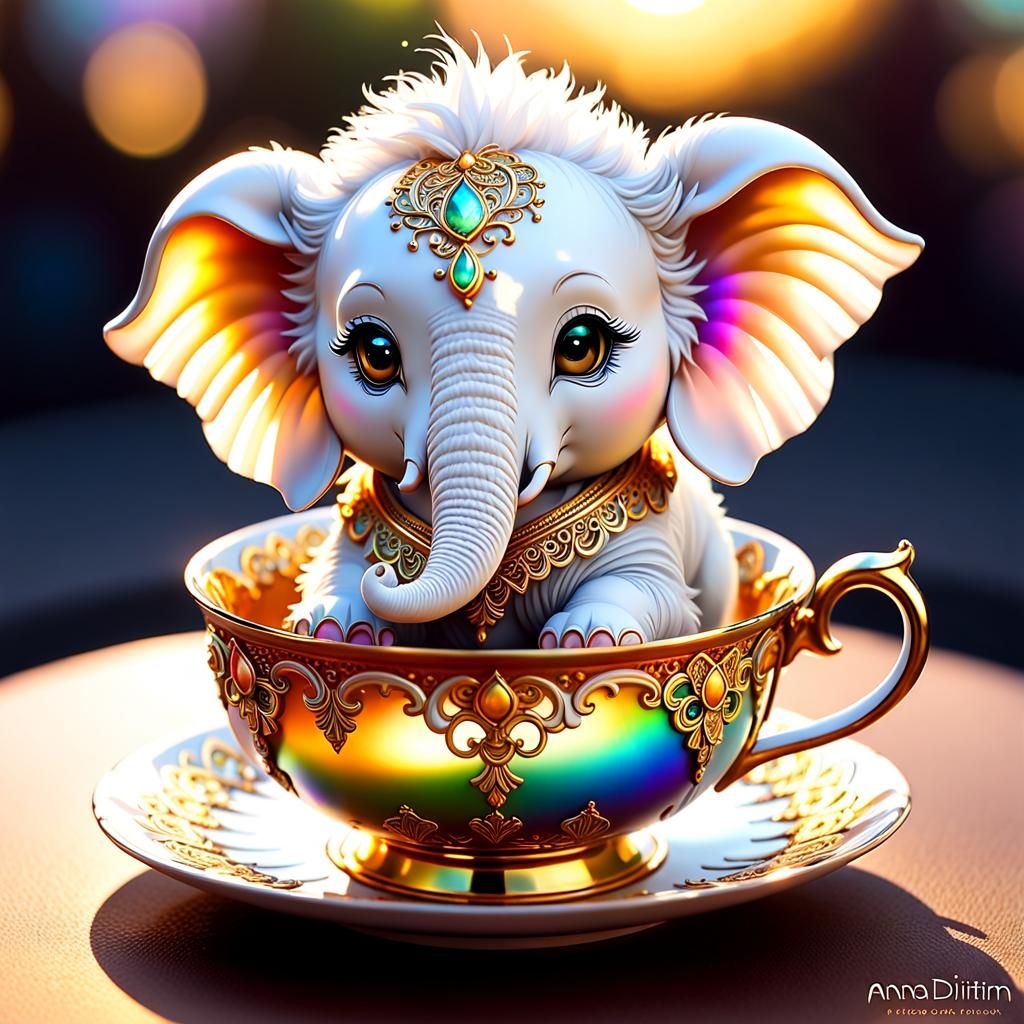 Elephant in cup! 