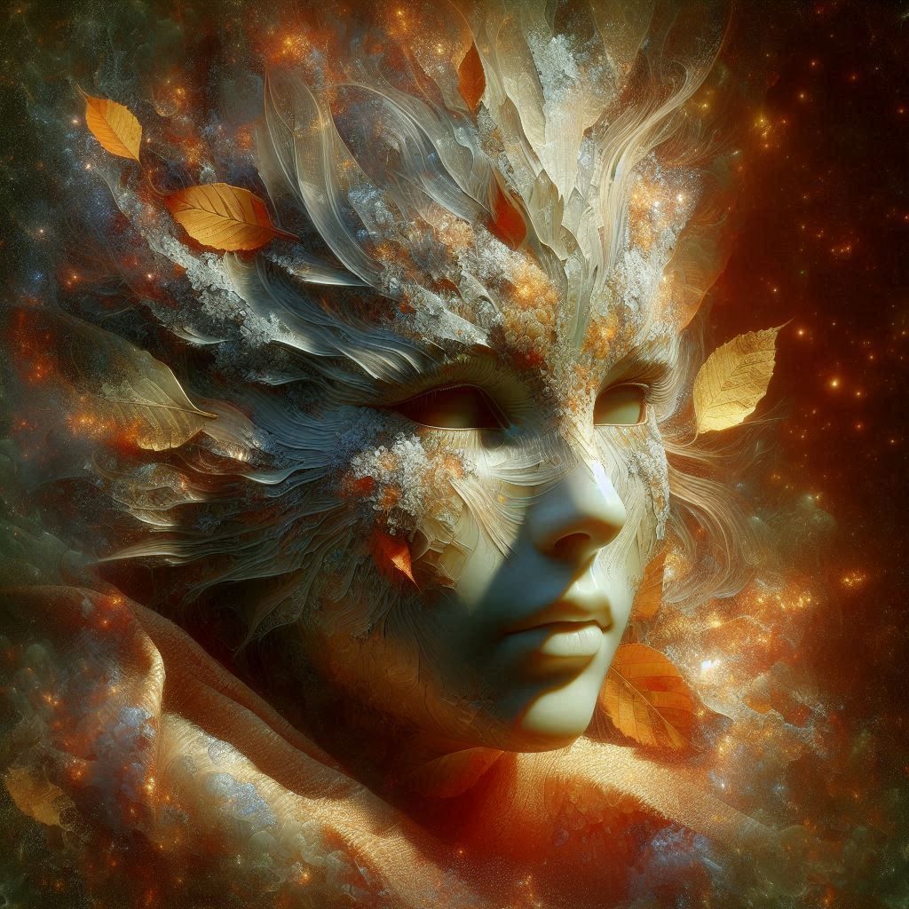 Angel Mask with Inclusions