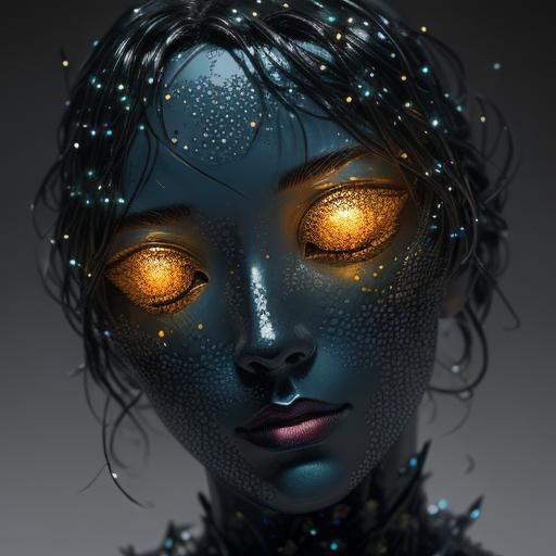 glass light face