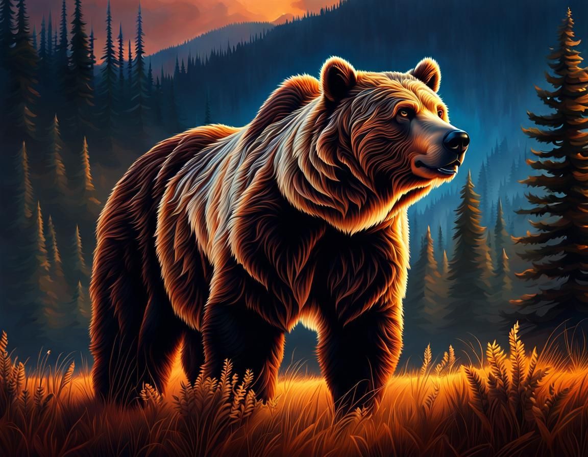 Grizzly - AI Generated Artwork - NightCafe Creator