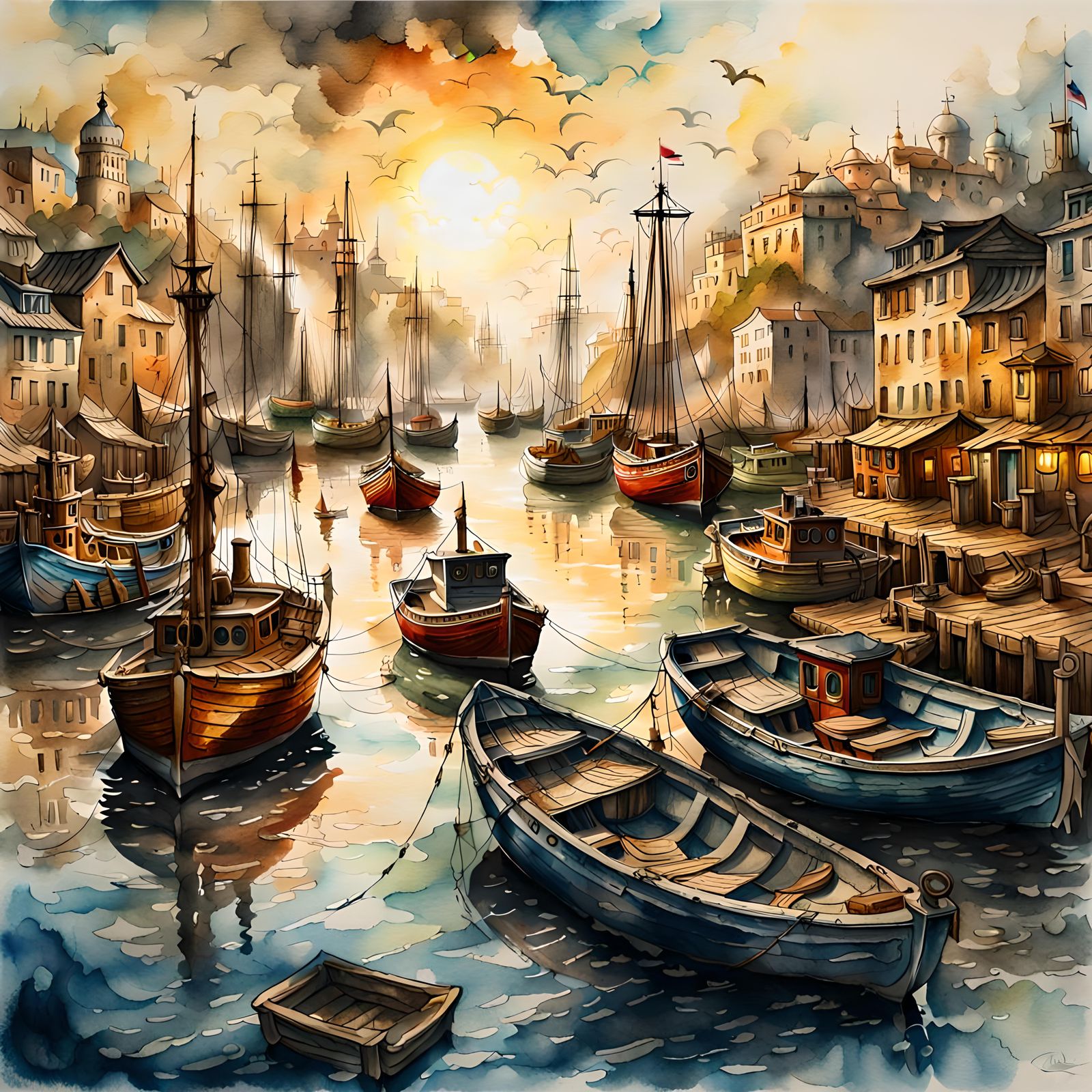 Harbor of Dreams  by @Artificial Artistry