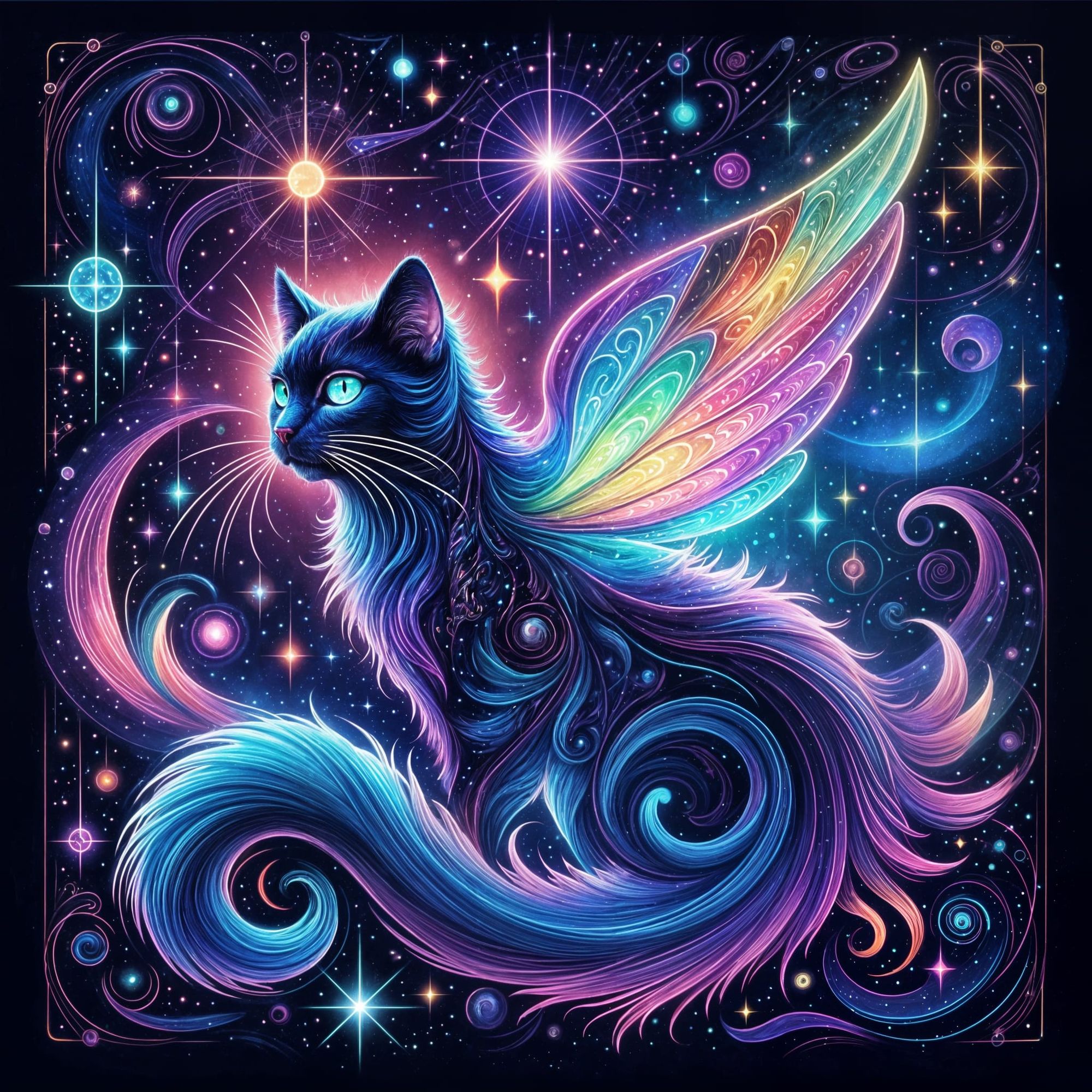 Cosmic Cat Stargazing (3)