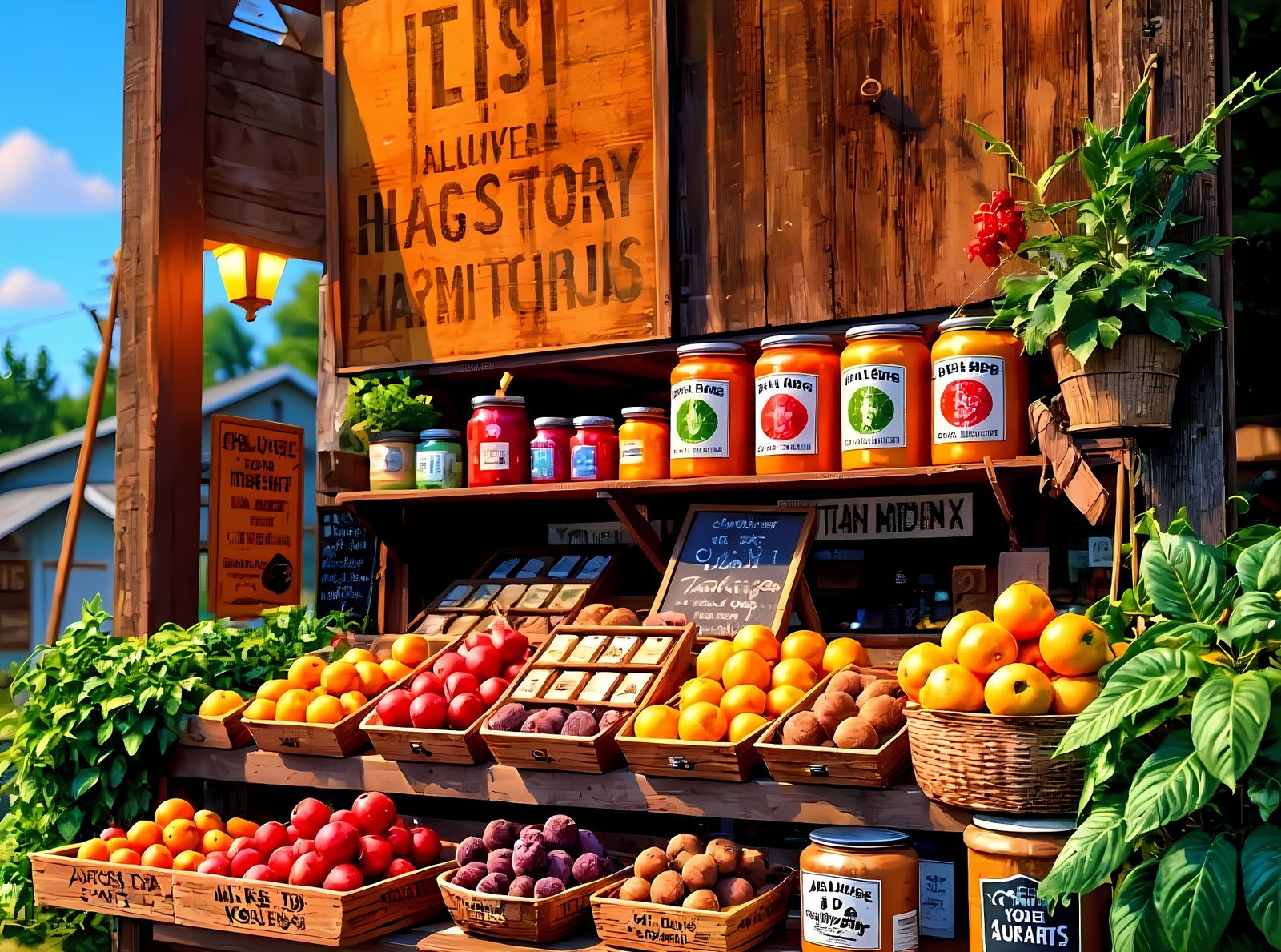 Farm stand 3D classic video game  by @onyxx