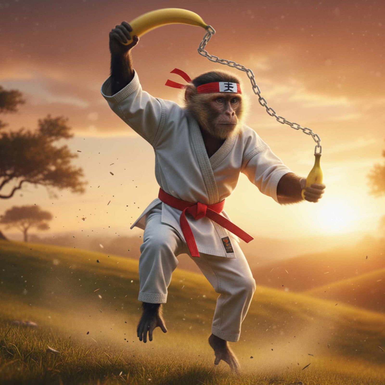 Ninja Monkey Is Bananas