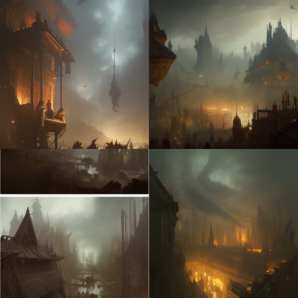 Abandoned fantasy town 1