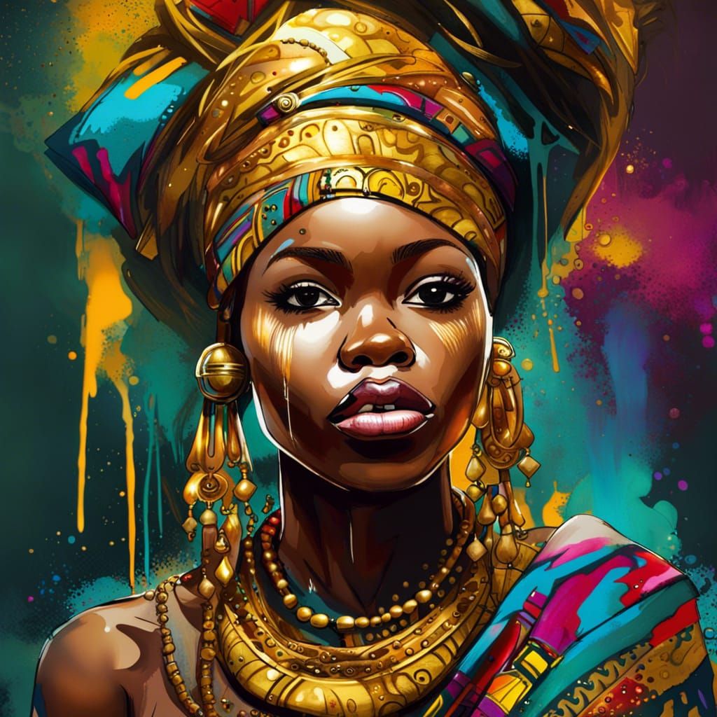 An African Lady - AI Generated Artwork - NightCafe Creator