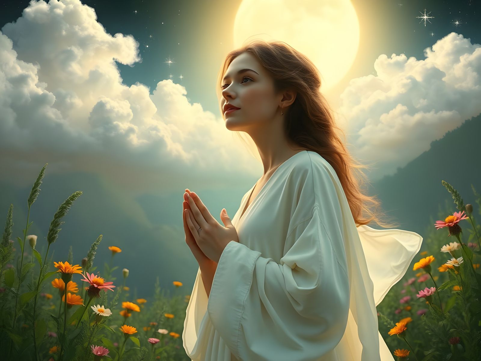 Young Woman Dreamscape  by @Gary Murakami