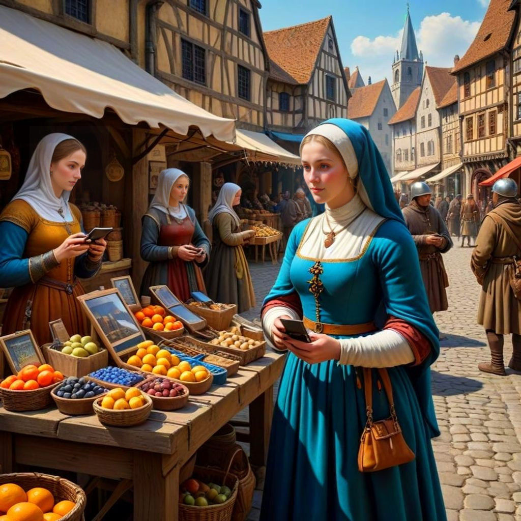 Medieval Market Charm in Modern Times