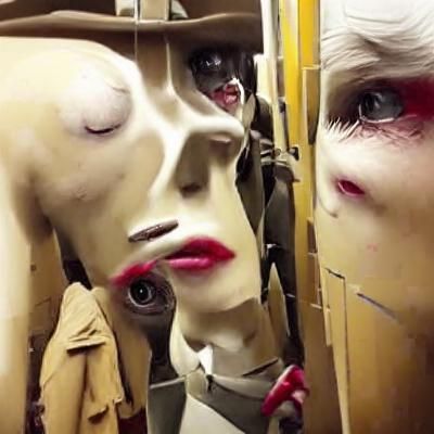 Creepy mannequins come to life #film