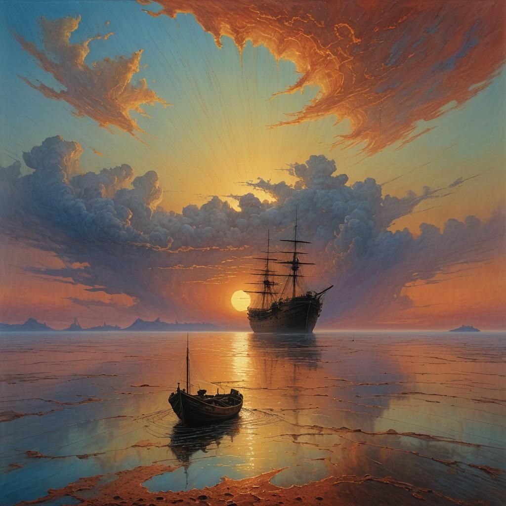 A dream of ships at sea.