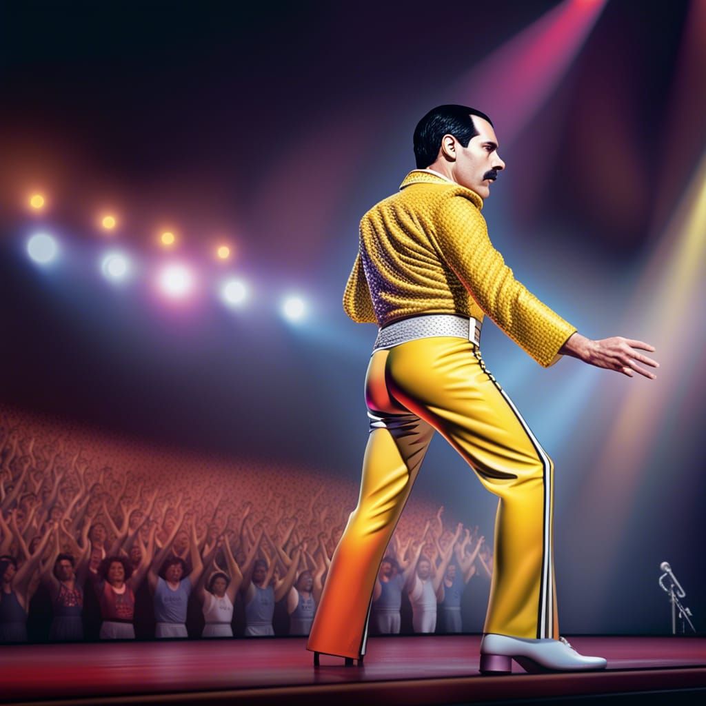 Freddie Mercury In Concert Photorealistic Intricately Detailed Hdr Detailed Complex 8k 8538