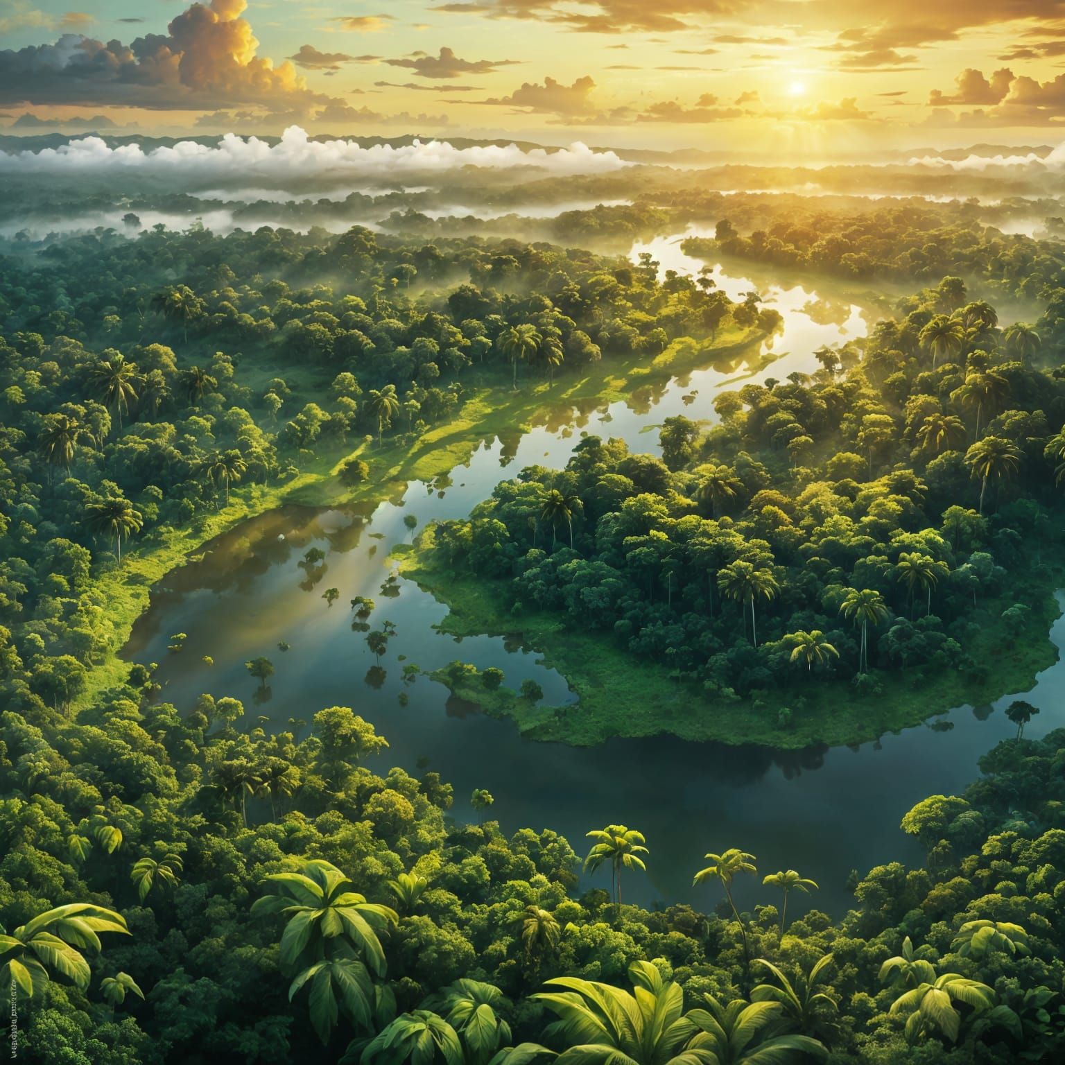 Bird's eye view of the Amazon   by @RedPixie