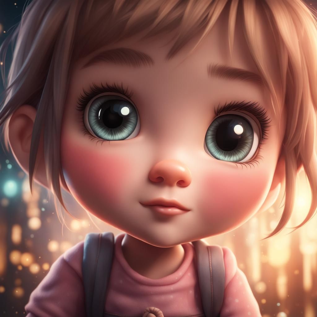 Chibi girl  by @Fella Spears