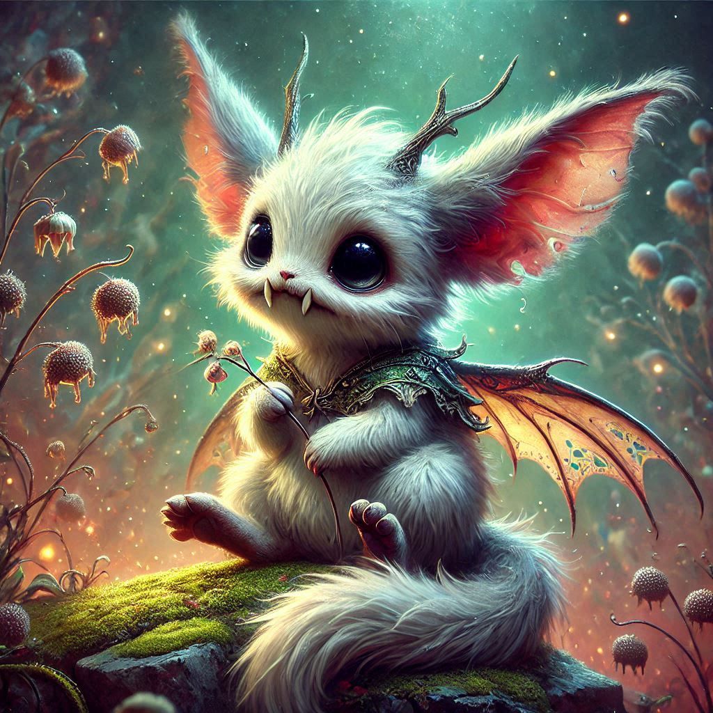 adorable fairy-tale fantasy creature portrait..