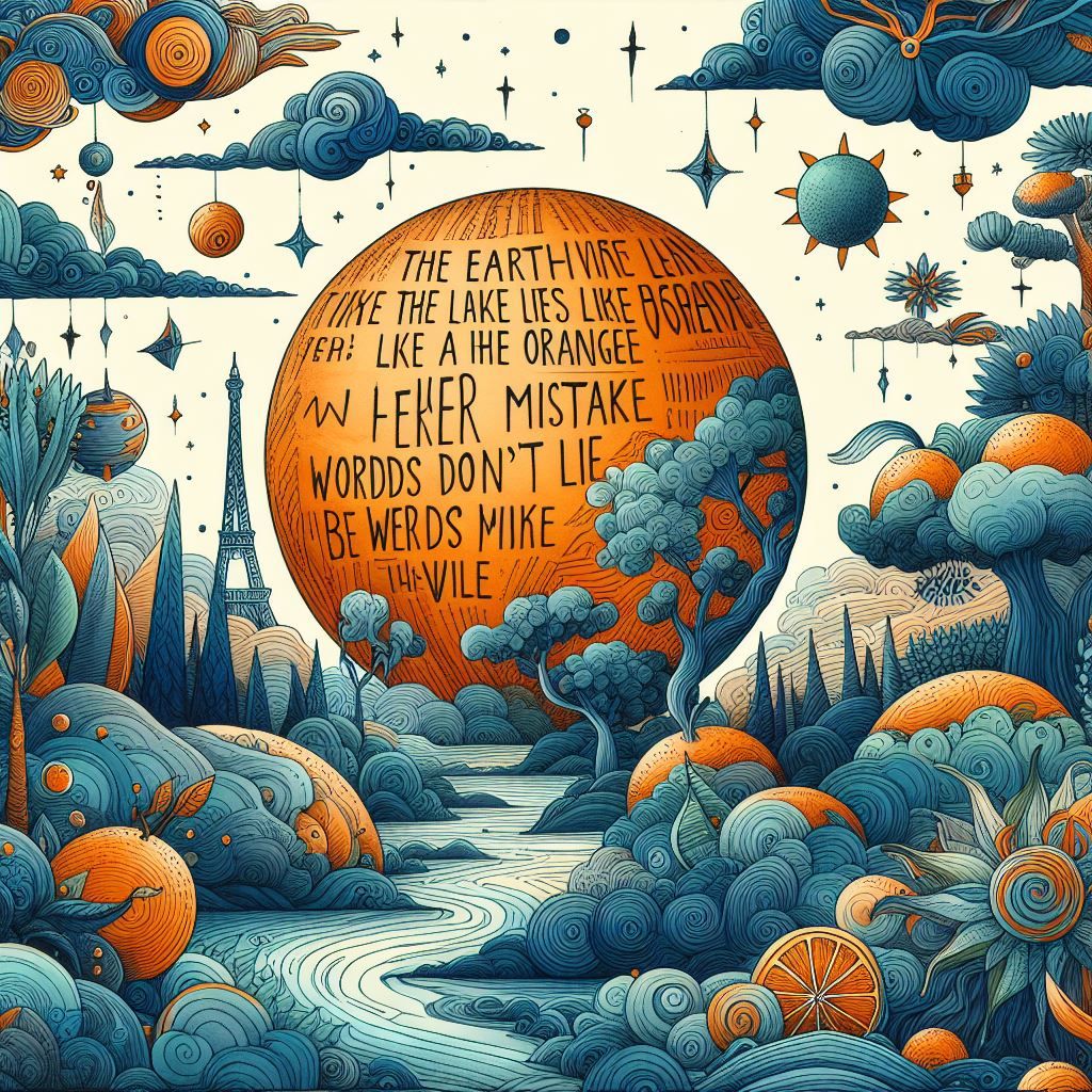 Poème de Paul Eluard La terre est bleue comme une orange. Jamais une erreur. Les mots ne mentent pas.