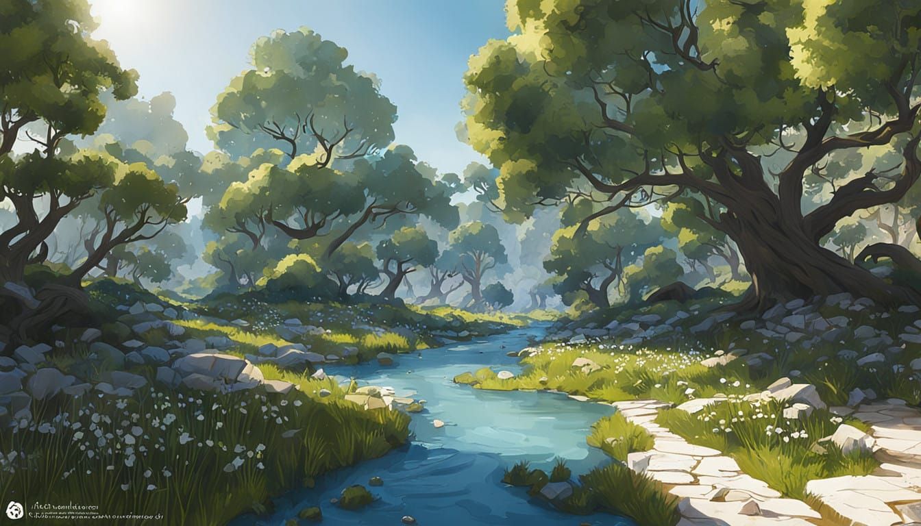 Vibrant Synthesis of Music and AI Symbols in Anime Style