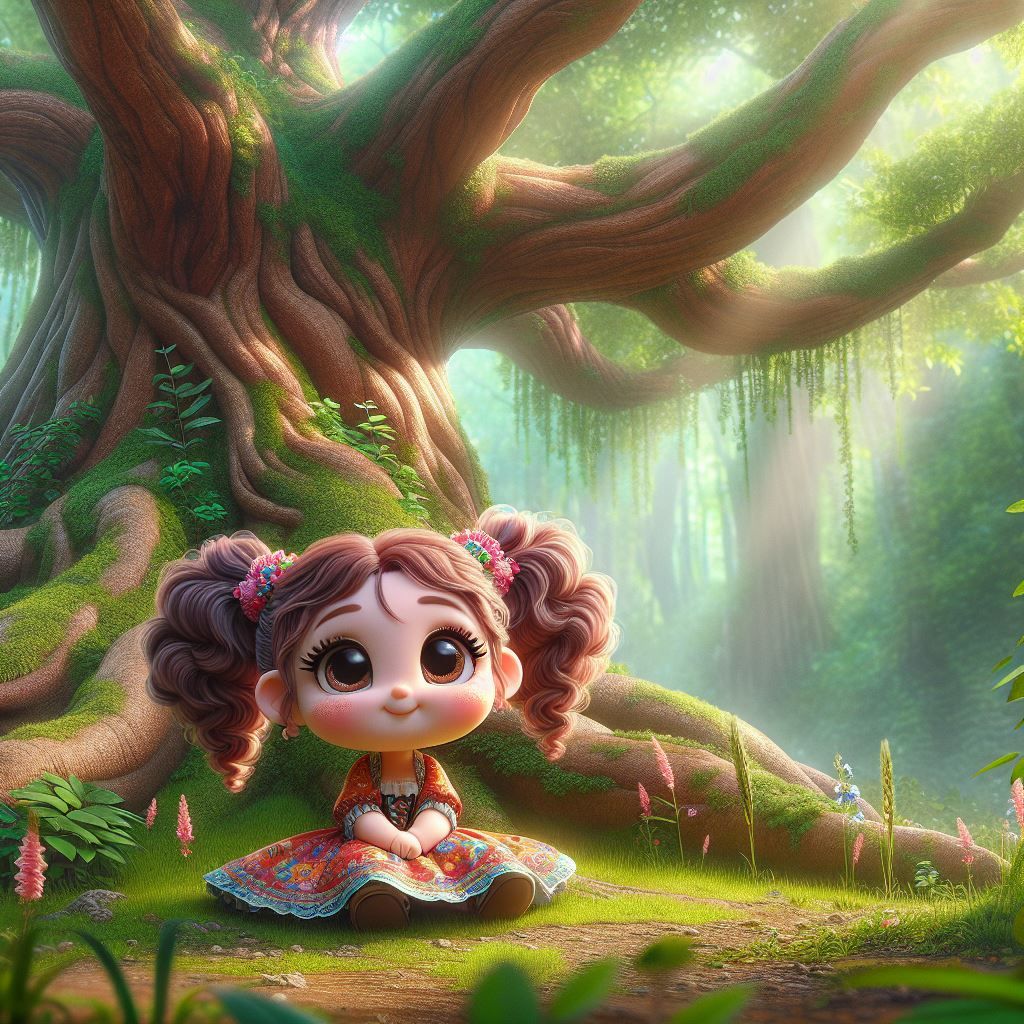 Chibi Girl and the Majestic Tree