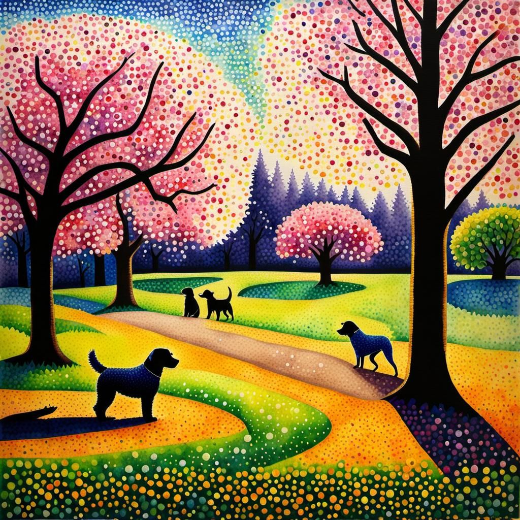 Pointillism + Watercolor IV