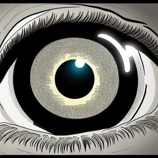 Lighting sealed in eye.