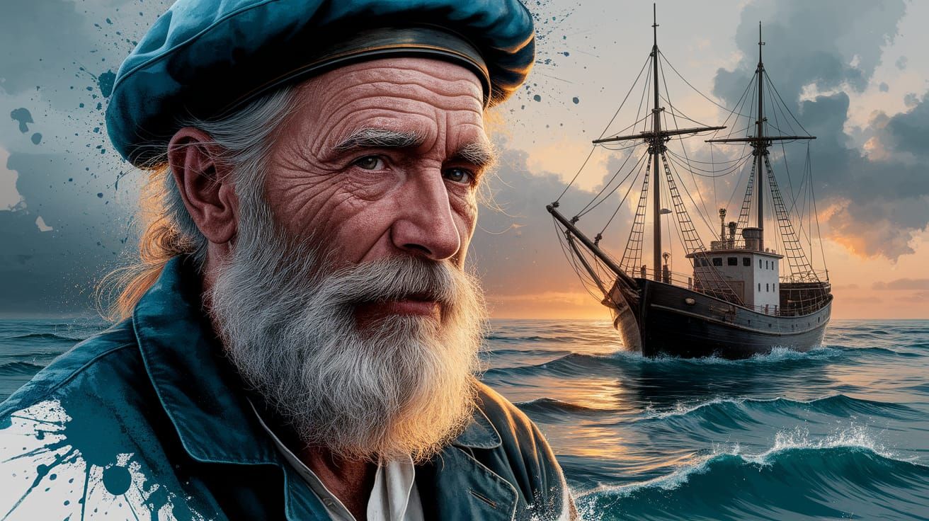 Alone with the Horizon – Portrait of a Mariner  by @RC