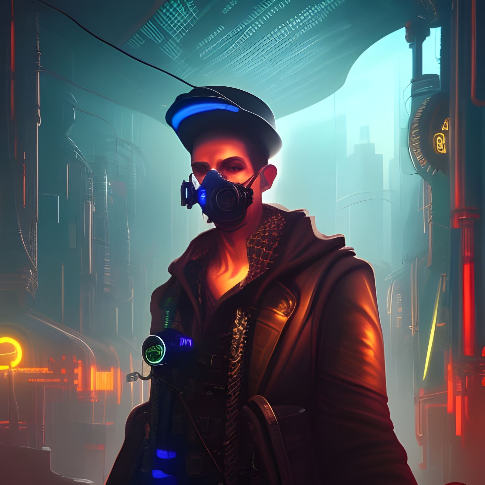 Futuristic Steampunk Merchant