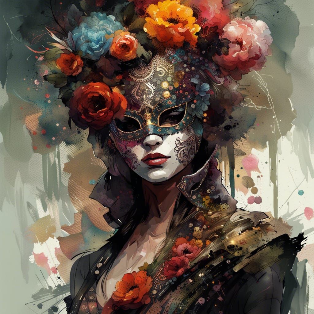 Floral Mask