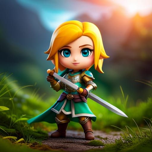 Cute chibi knight 20 AI Generated Artwork NightCafe Creator