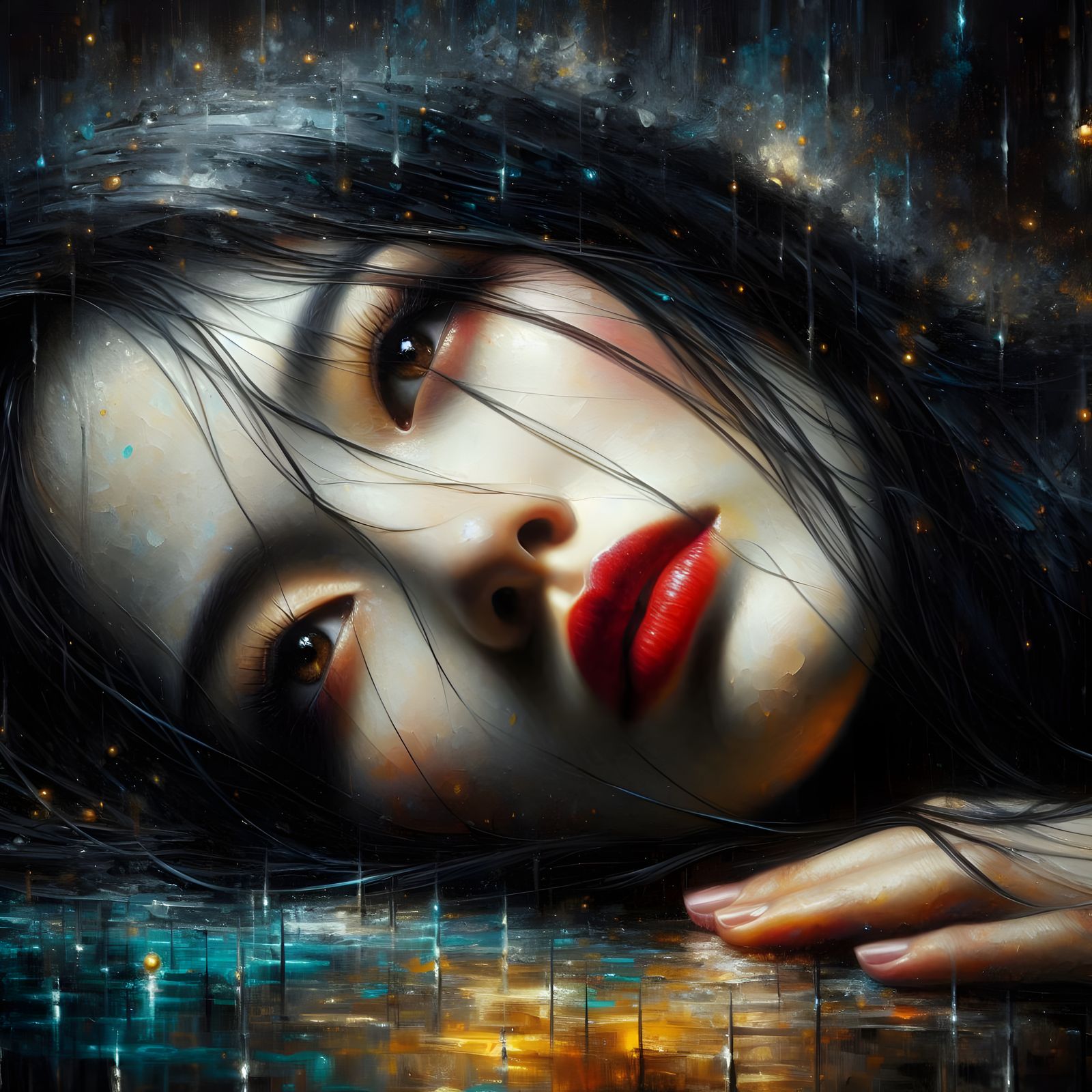 Let me embrace the rain  by @Sasha Fenix