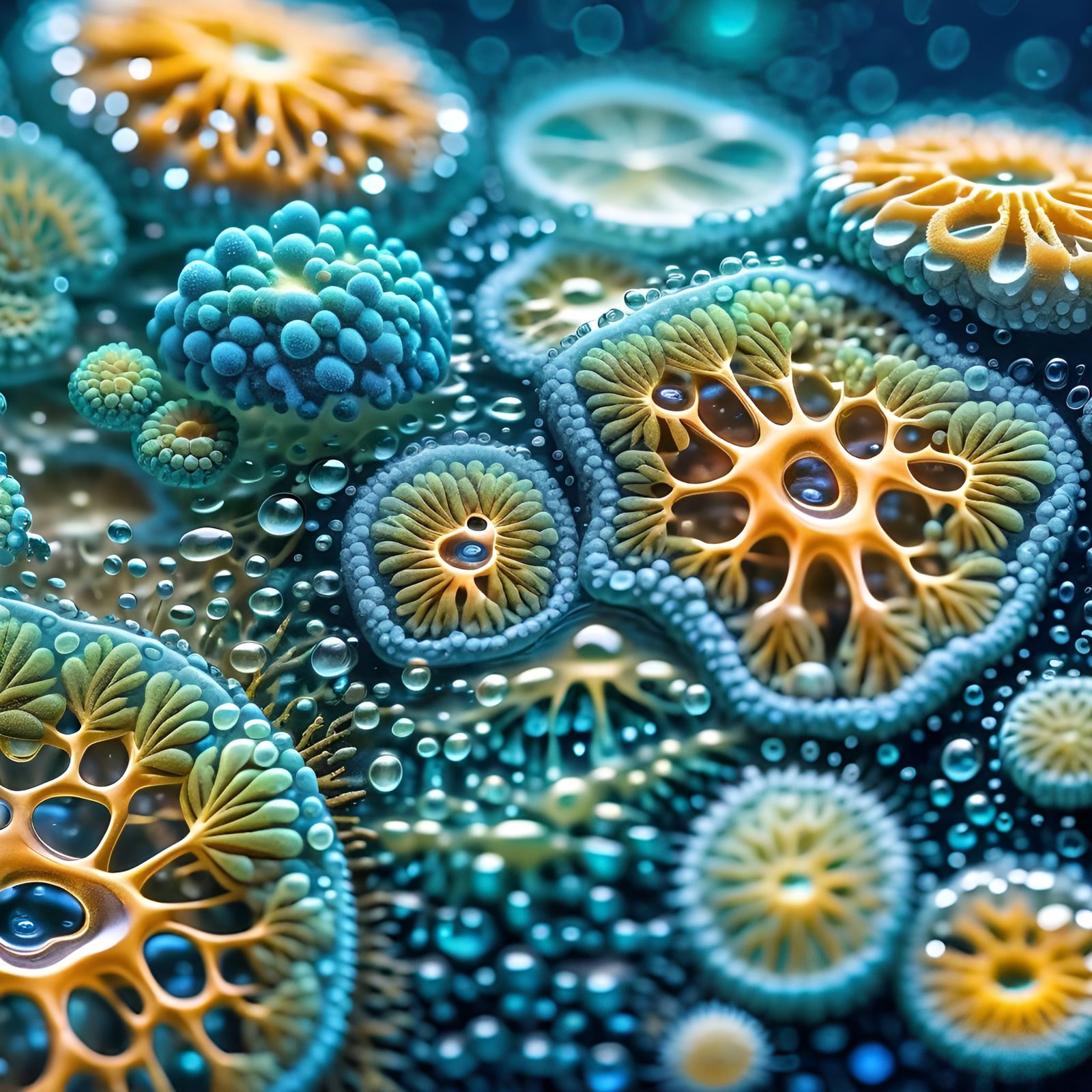 Microscopic world of amoebas...  by @Tajra Adna