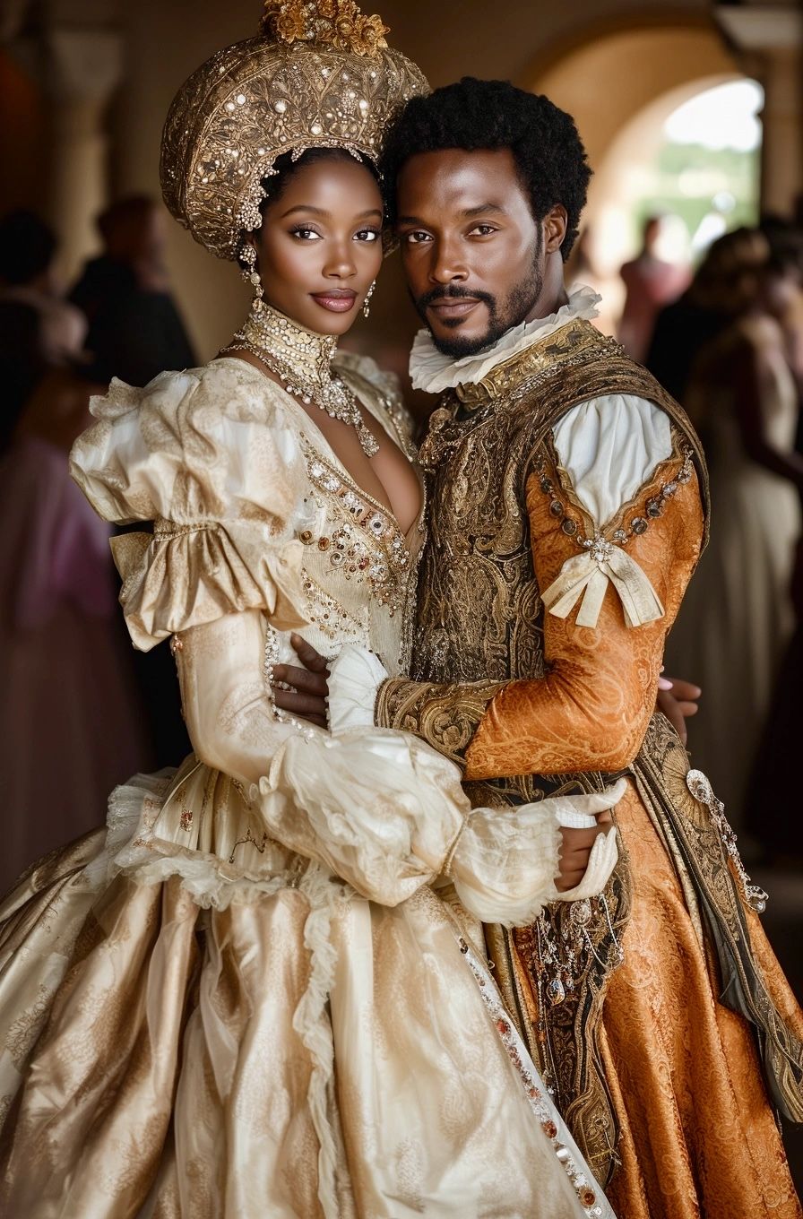 Neo-Renaissance  couple