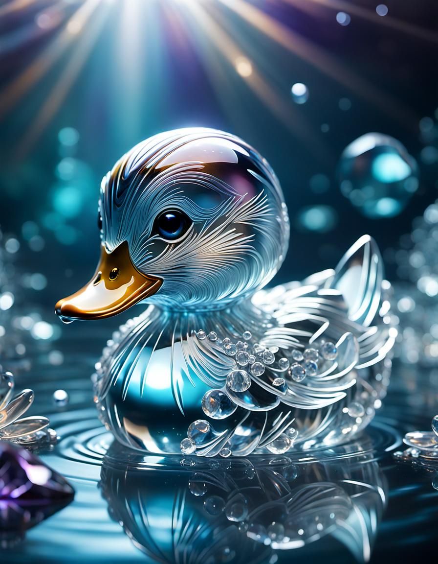 A Crystal Duckling  by @Eka