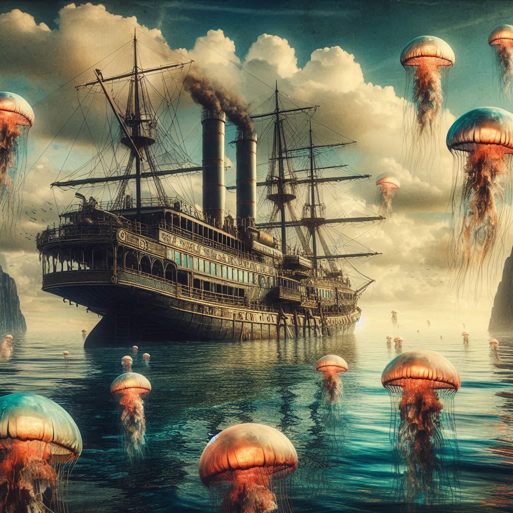 Steam sailing vessel