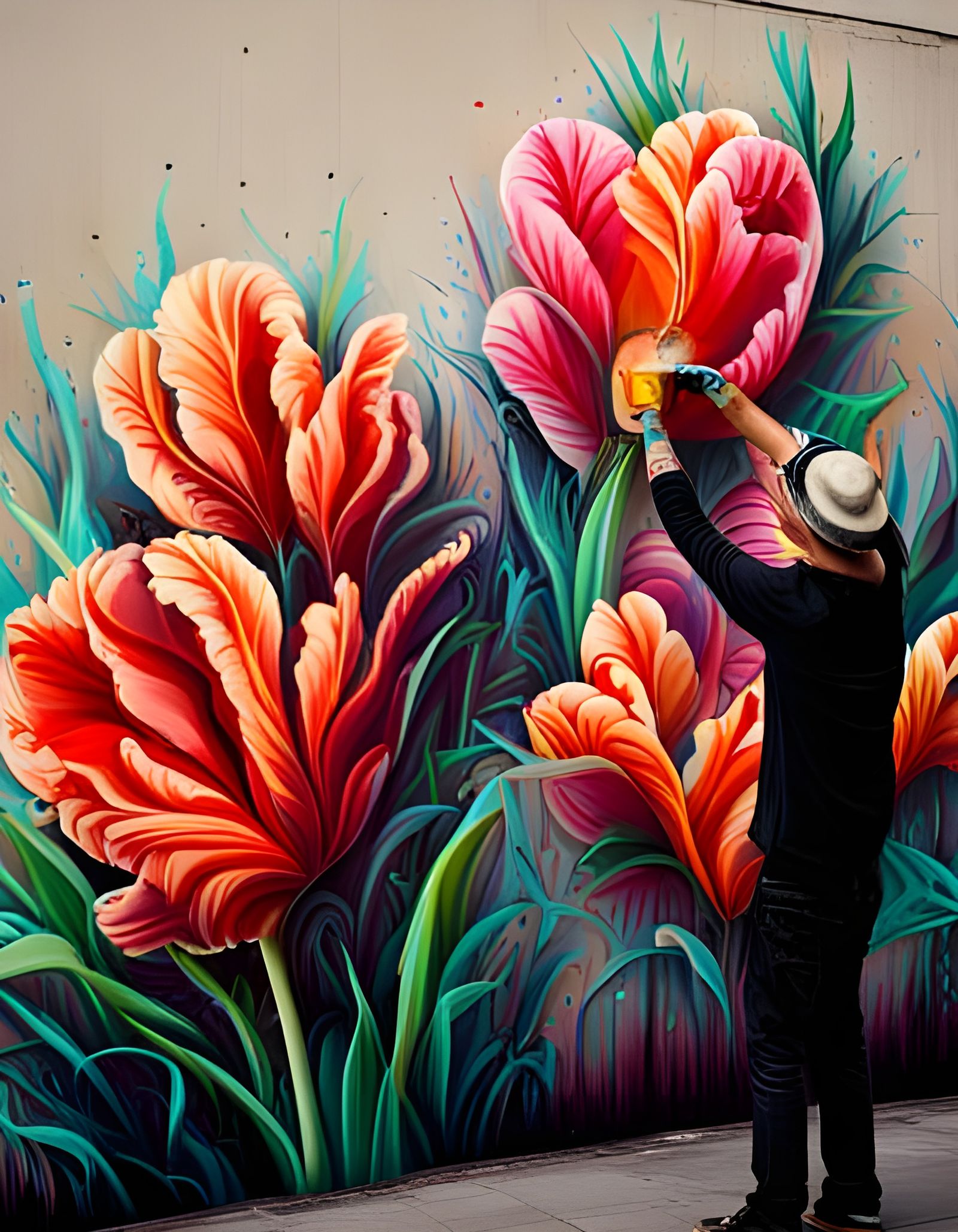 Tulip Graffiti   by @Andrew