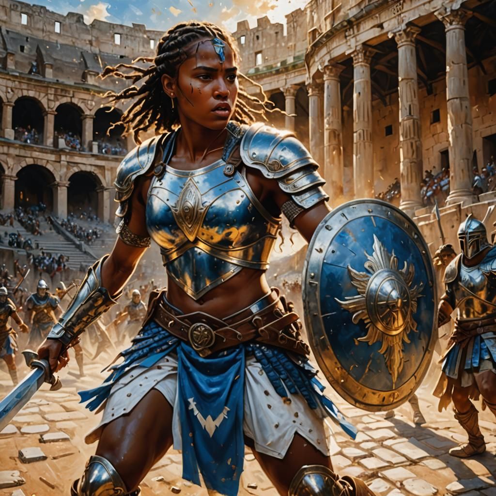 Roman female gladiator