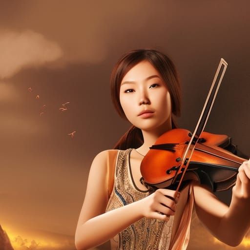 Violinist AI Generated Artwork NightCafe Creator