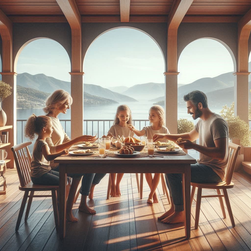 "Happy Family Breakfast"