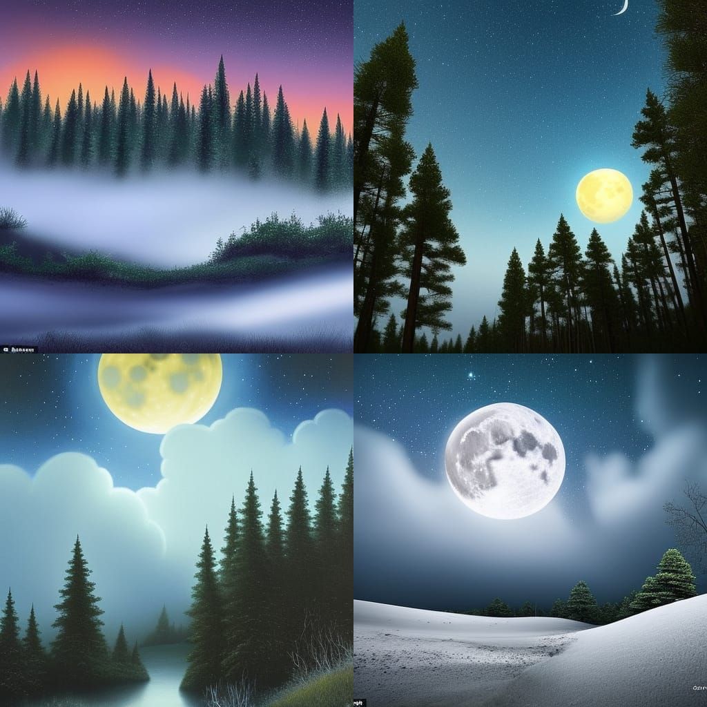 The pine barrens at night