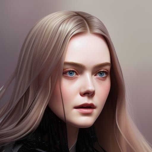 Elle Fanning - AI Generated Artwork - NightCafe Creator