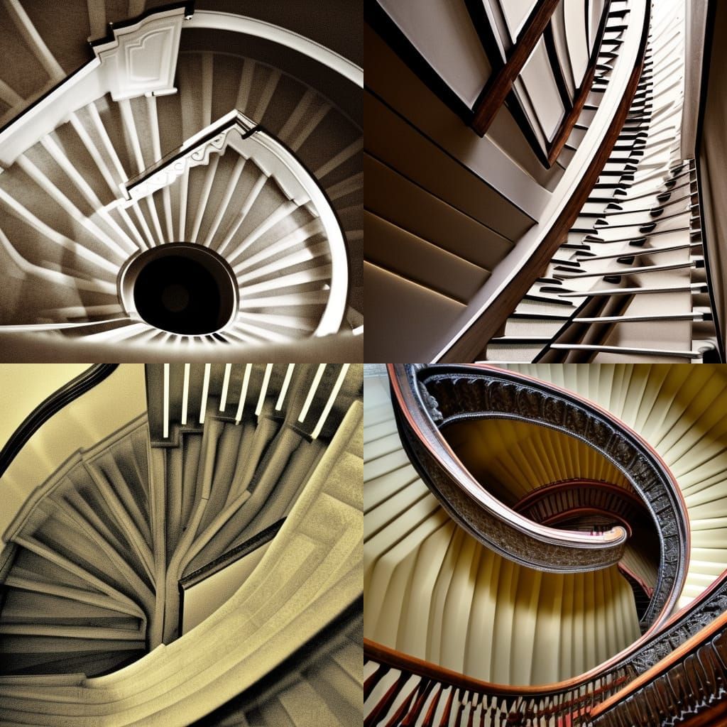 Esprit d'escalier AI Generated Artwork NightCafe Creator