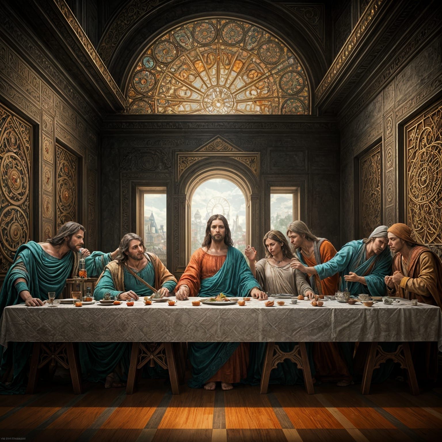   Last supper  art deco 6????