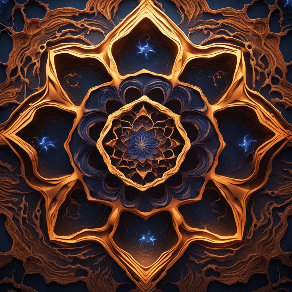Cymatics in star shape for love