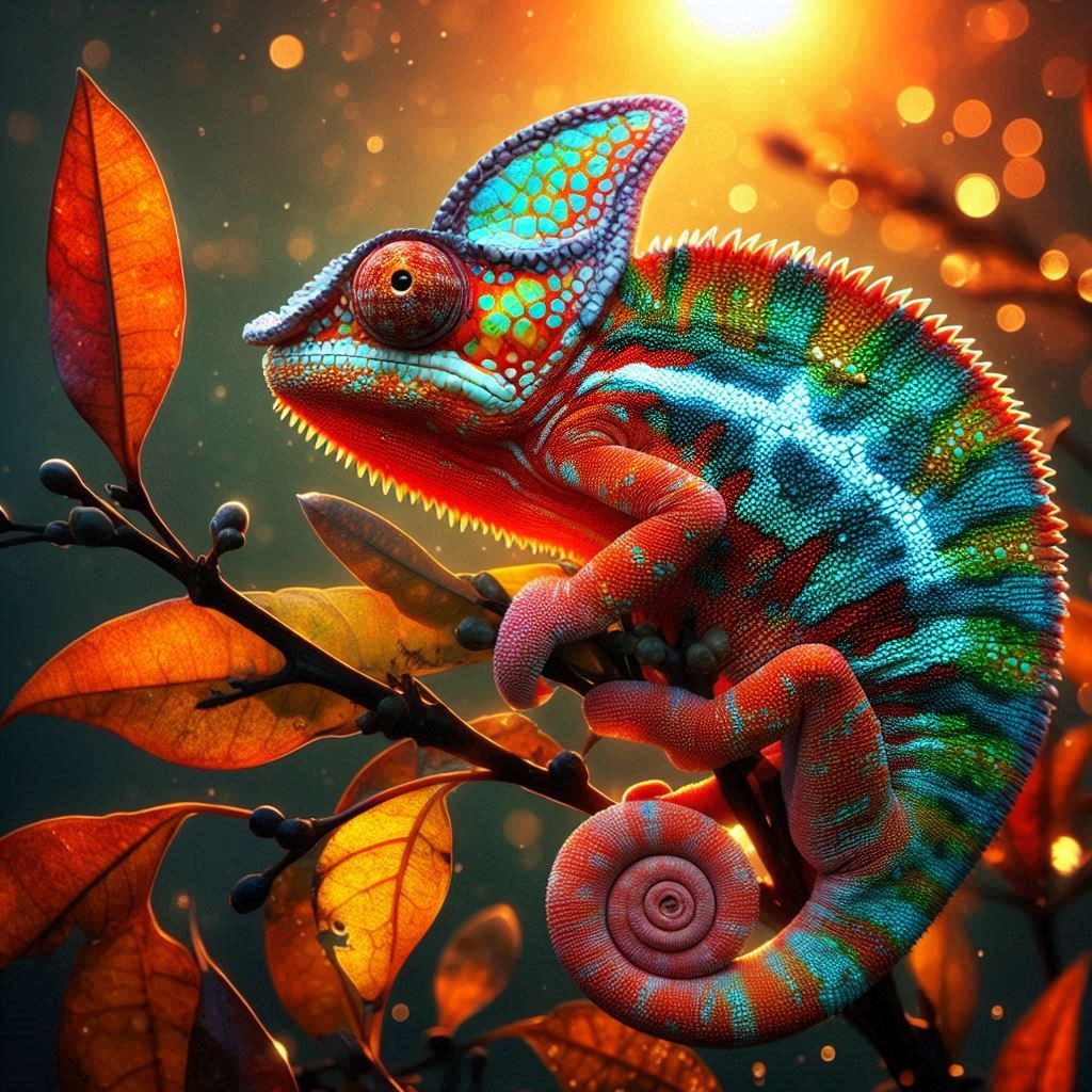 Sun Kissed Chameleon!