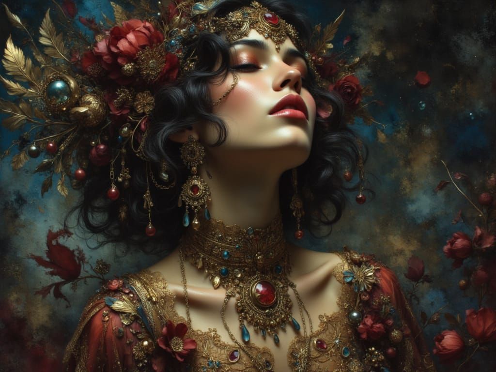 Art styled by Marc Simonetti & Yoji Shinkawa & WLOP, soft lighting, sharp focus, paint drops, rough edges, trending on artstation, studio ph...