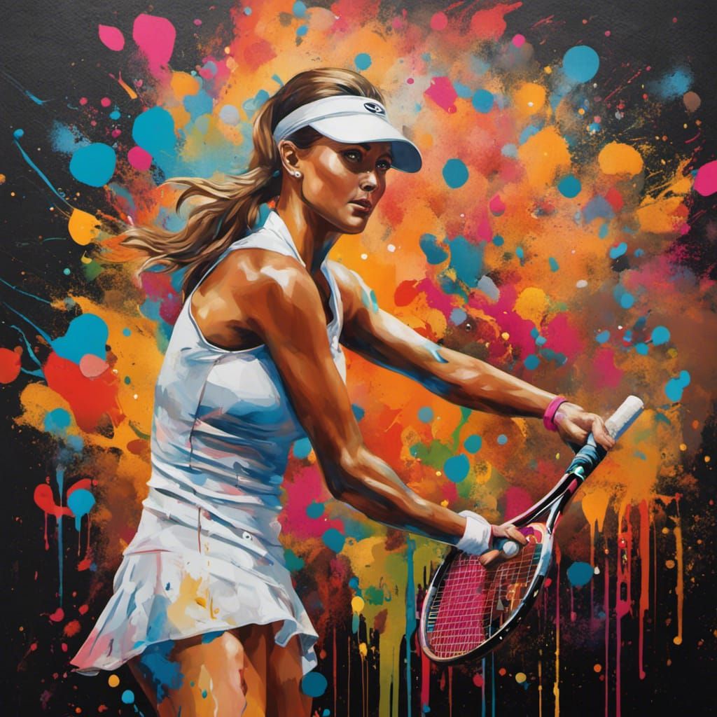 A tennis player - AI Generated Artwork - NightCafe Creator