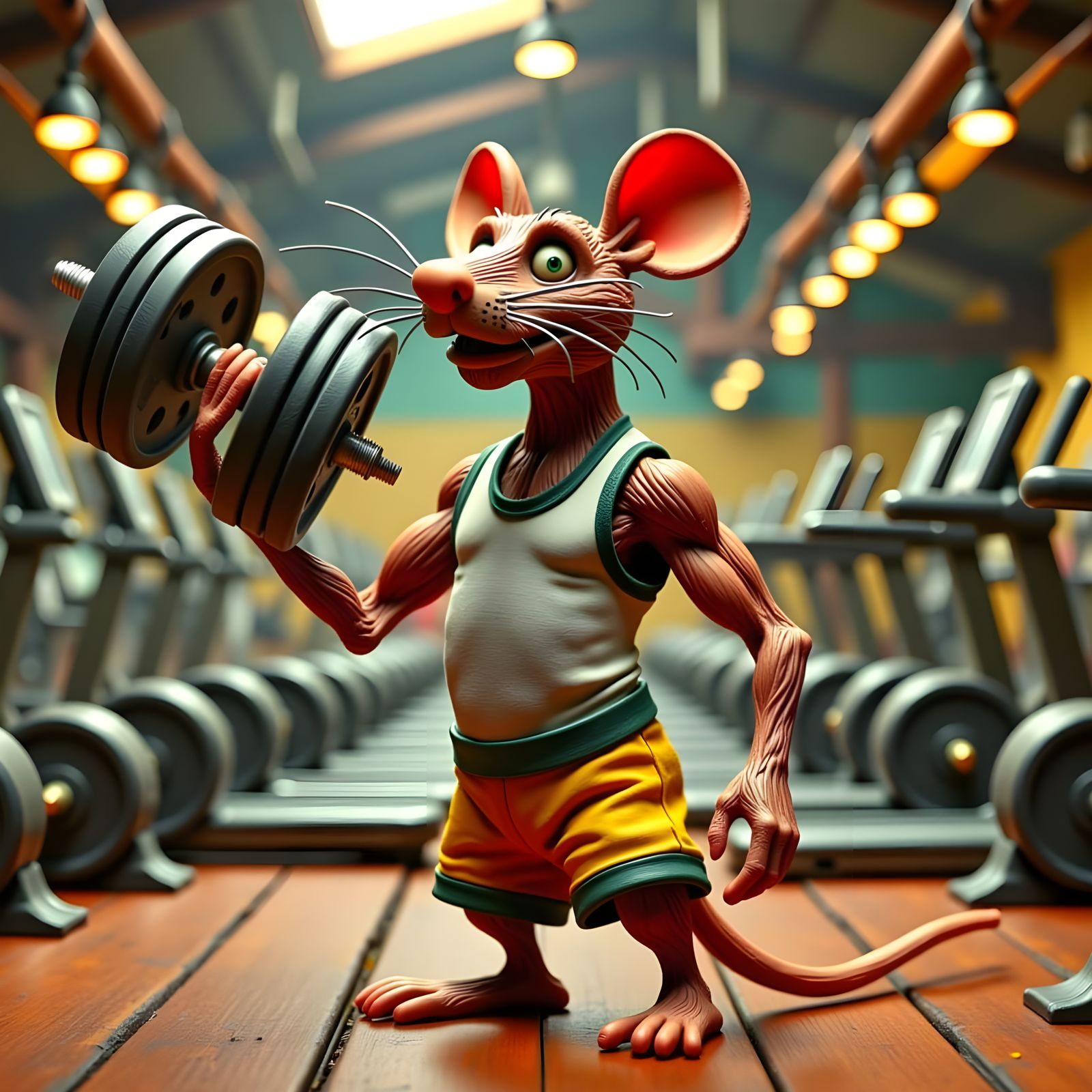 Claymation Gym Rat