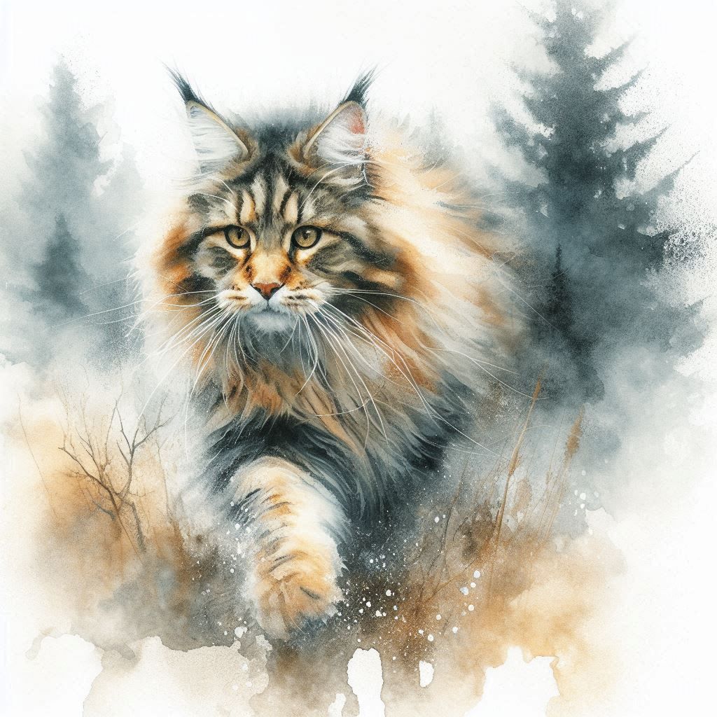 Beauty of a hunting cat